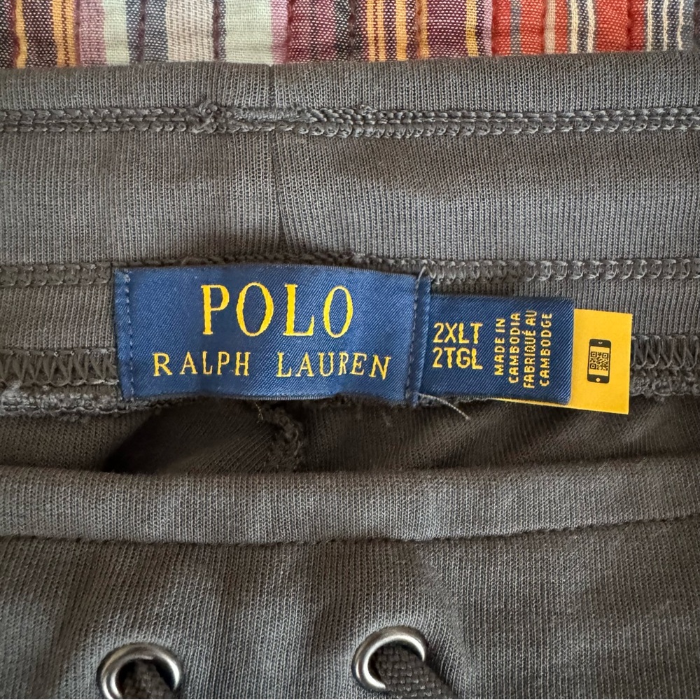 Polo Ralph Lauren Gray Jogger Sweatpants Men's Big & Tall 2XLT - Picture 2 of 11